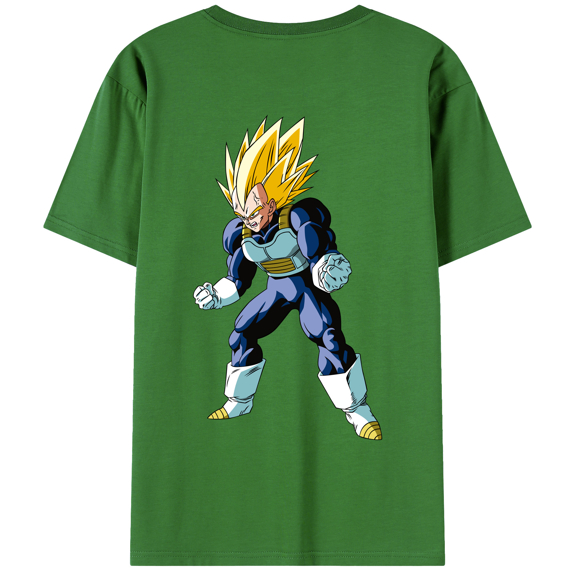 （画像用） ドラゴンボール ベジータ四世（Bejīta Yonsei）DRAGON BALL Vegeta IV レディース半袖Tシャツ(バックプリント)